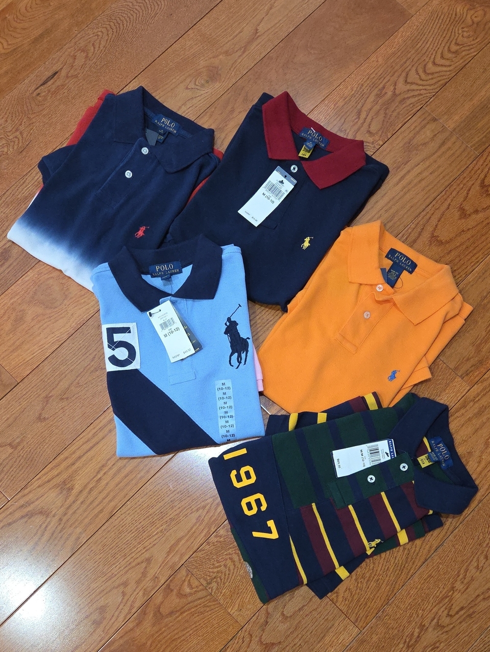 5 Polo Ralph Lauren Kid's/Boy's Shirts Bundle